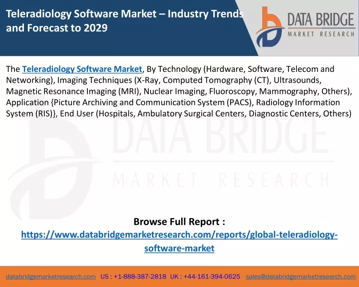 teleradiology software market industry trends
