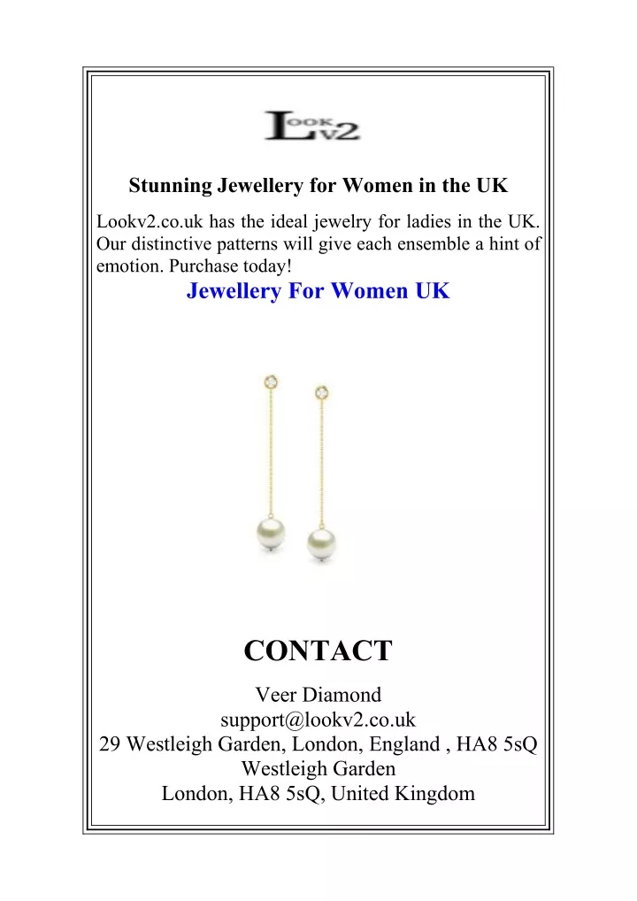 stunning jewellery for women in the uk