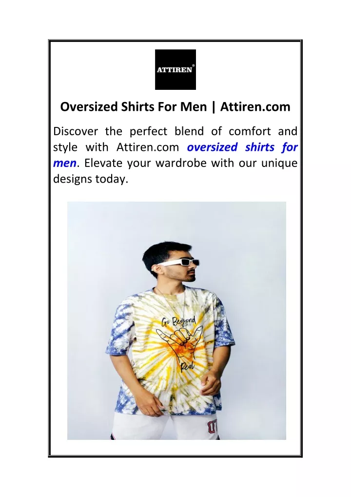 oversized shirts for men attiren com