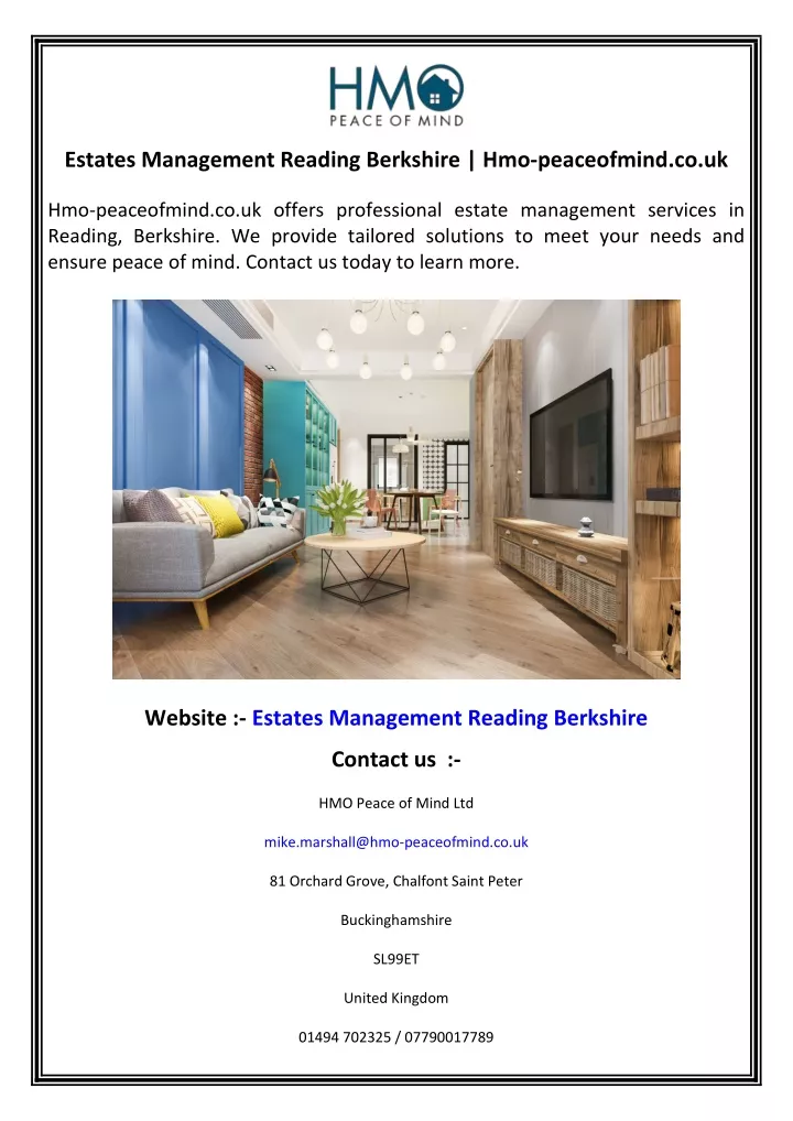 estates management reading berkshire