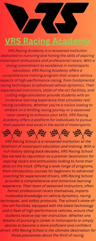 VRS Racing Academy.