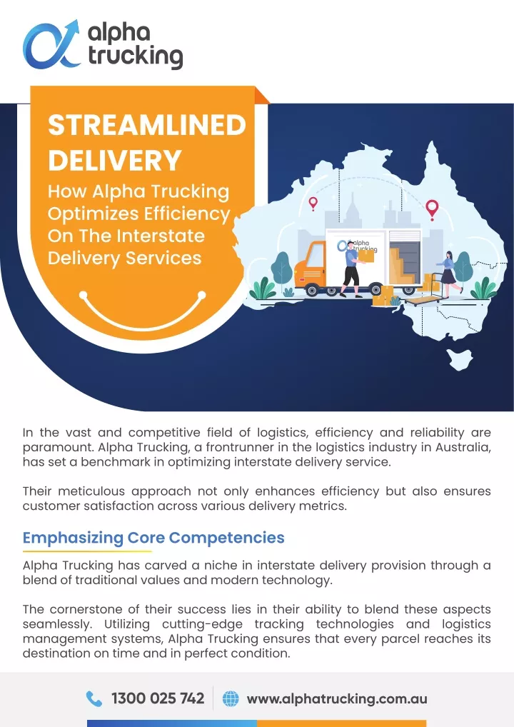 streamlined delivery how alpha trucking optimizes