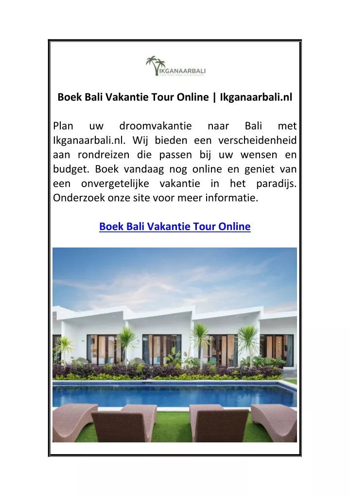 boek bali vakantie tour online ikganaarbali nl