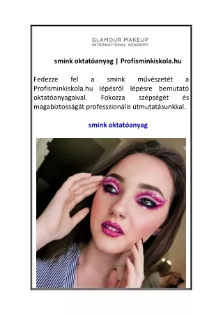 smink oktat anyag profisminkiskola hu
