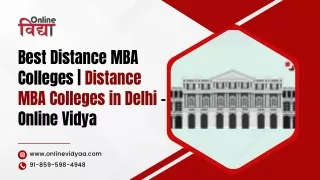 Best Distance MBA Colleges | Distance MBA Colleges in Delhi – Online Vidya