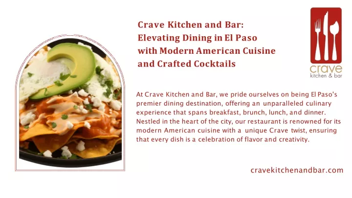 PPT - Crave Kitchen and Bar Elevating Dining in El Paso with Modern ...