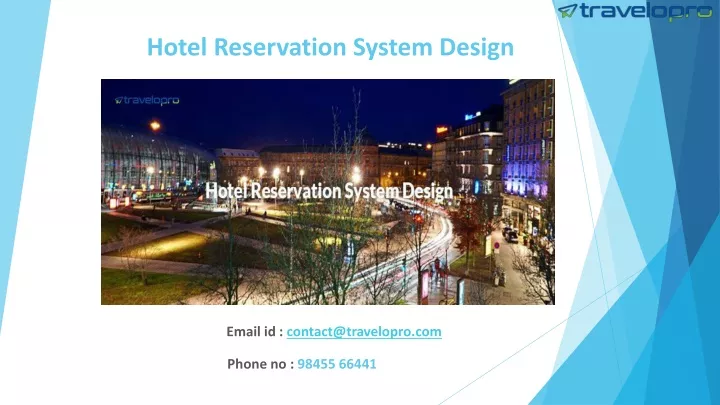 hotel reservation system design
