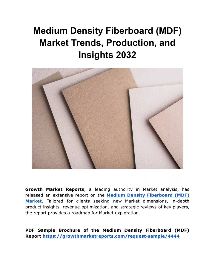 medium density fiberboard mdf market trends