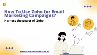 How To Use Zoho for Email Marketing Campaigns