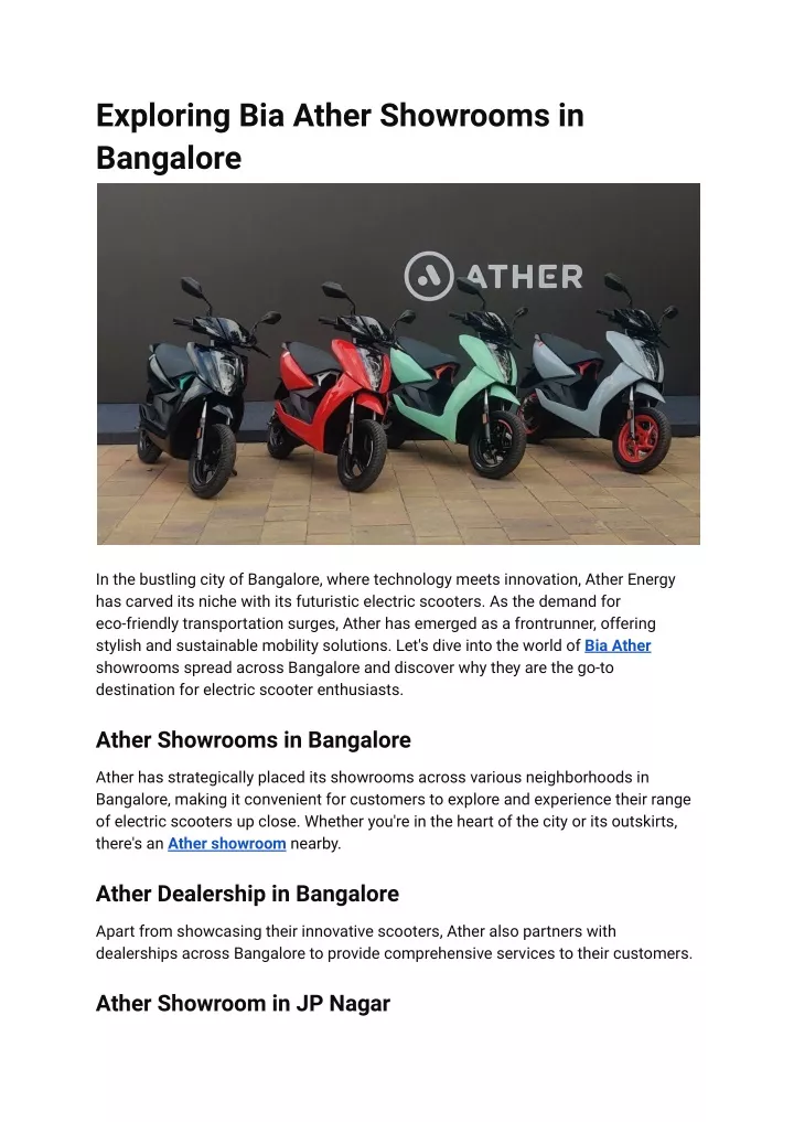 exploring bia ather showrooms in bangalore