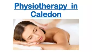 Physiotherapy  in Caledon