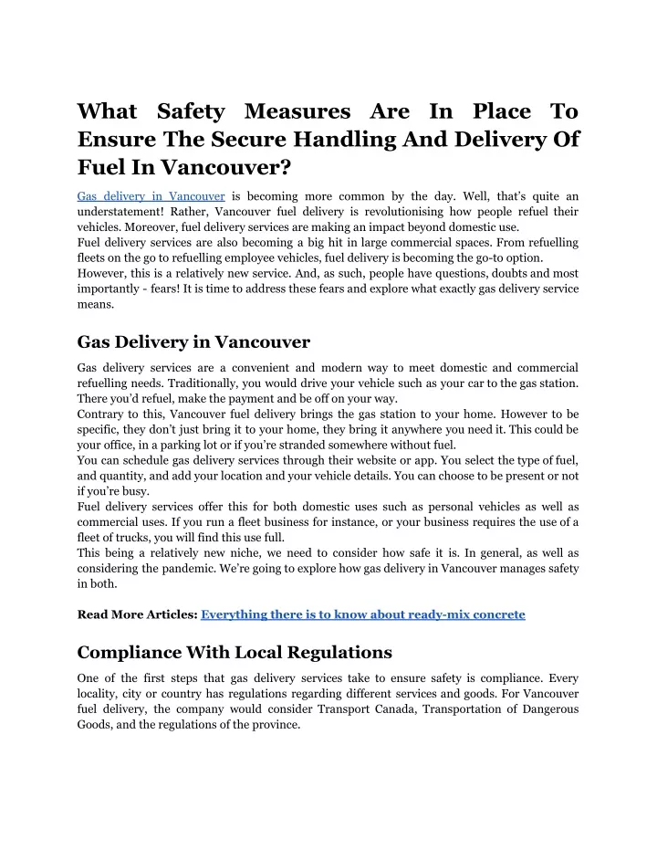 what ensure the secure handling and delivery