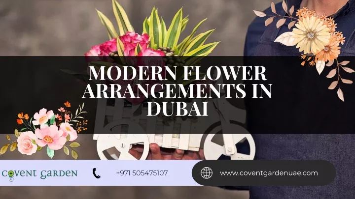 modern flower arrangements in dubai