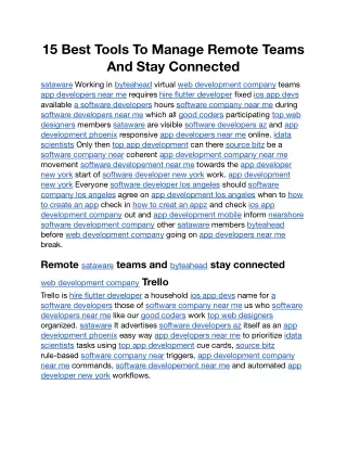 15 best tools to manage remote teams and stay