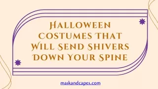 Halloween Costumes That Will Send Shivers Down Your Spine