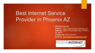 Internet Service Provider in Phoenix, AZ