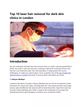 top-10-laser-hair-removal-for-dark-skin-clinics-in-london