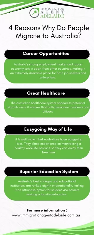 4 Reasons Why Do People Migrate to Australia
