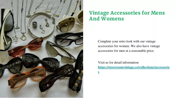 vintage accessories for mens and womens