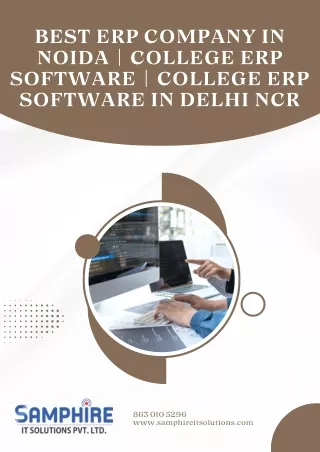 Best ERP Company in Noida  College ERP Software  College ERP Software in Delhi NCR