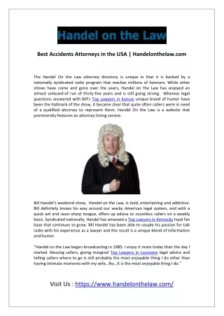 Best Accidents Attorneys in the USA Handelonthelaw.com