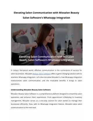 MioSalon _ Elevating Salon Communication with Miosalon Beauty Salon Software's Whatsapp Integration