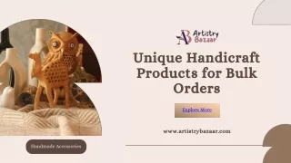 Unique Handicraft Products for Bulk Orders | ArtistryBazaar Inc