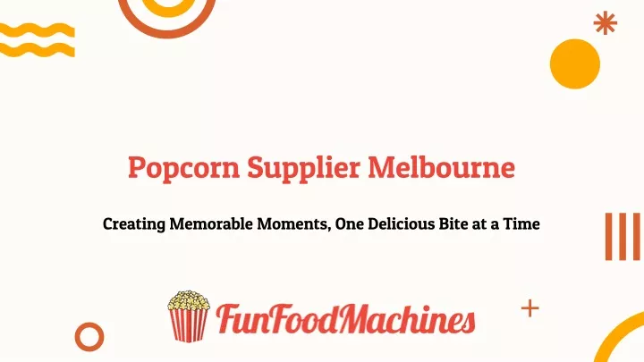 popcorn supplier melbourne