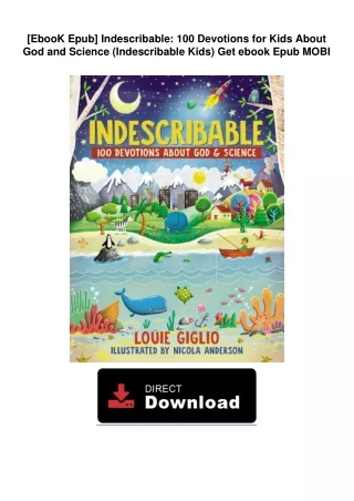 [EbooK Epub] Indescribable: 100 Devotions for Kids About God and Science