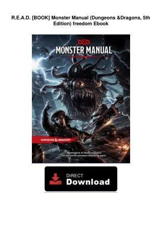 R.E.A.D. [BOOK] Monster Manual (Dungeons & Dragons, 5th Edition) freedom Ebook