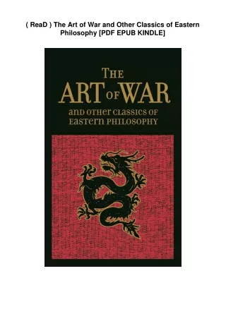 ( ReaD )  The Art of War and Other Classics of Eastern Philosophy [PDF EPUB