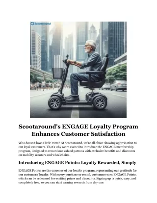Scootaround's ENGAGE Loyalty Program Enhances Customer Satisfaction Doc
