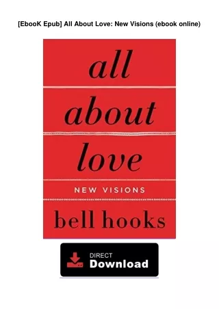 [EbooK Epub] All About Love: New Visions (ebook online)