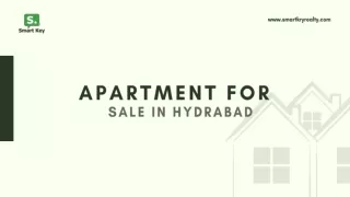 Apartments for Sale in Hyderabad with smart key
