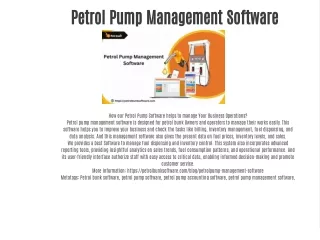 Petrol Pump Management Software