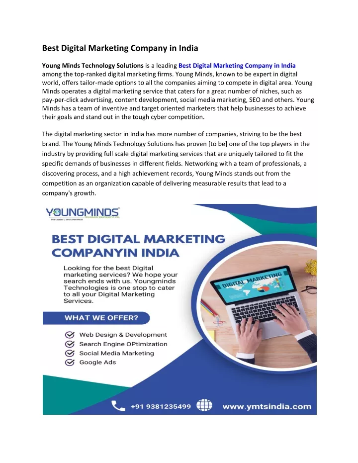 best digital marketing company in india