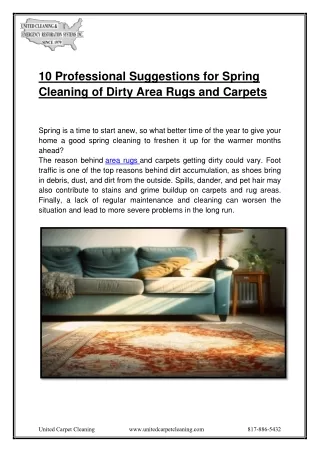 10 Expert Tips for Refreshing Dirty Carpets and Area Rugs this Spring