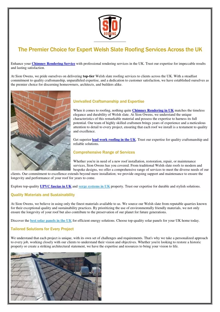 the premier choice for expert welsh slate roofing