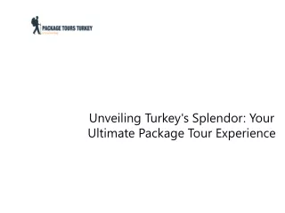 Unveiling Turkey's Splendor Your Ultimate Package Tour Experience