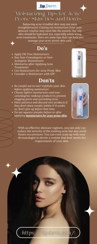 Moisturizing Tips for Acne Prone Skin: Dos and Don'ts