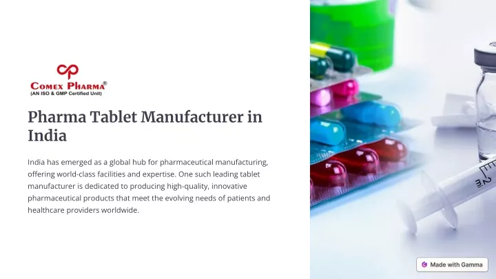 pharma tablet manufacturer in india