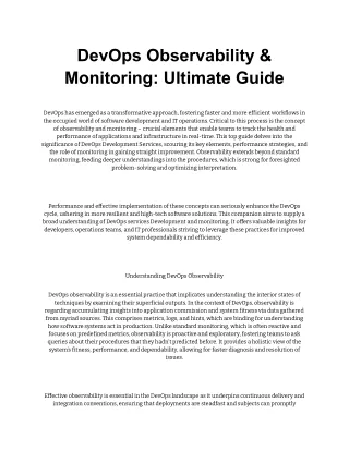 DevOps Observability & Monitoring_ Ultimate Guide
