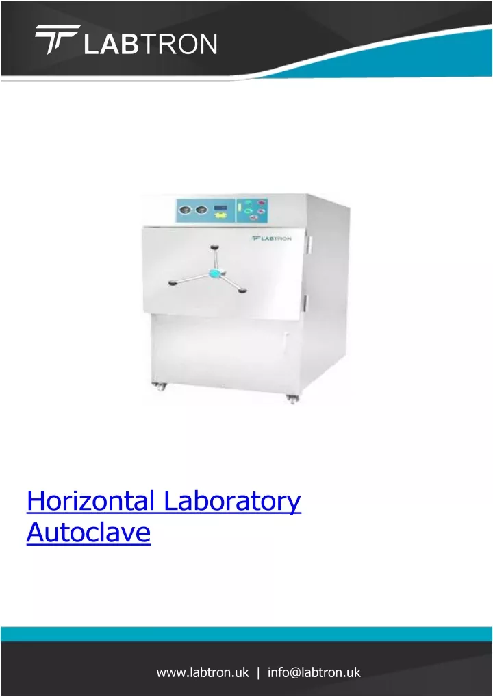 horizontal laboratory autoclave