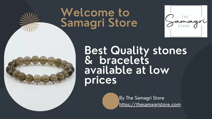 welcome to samagri store