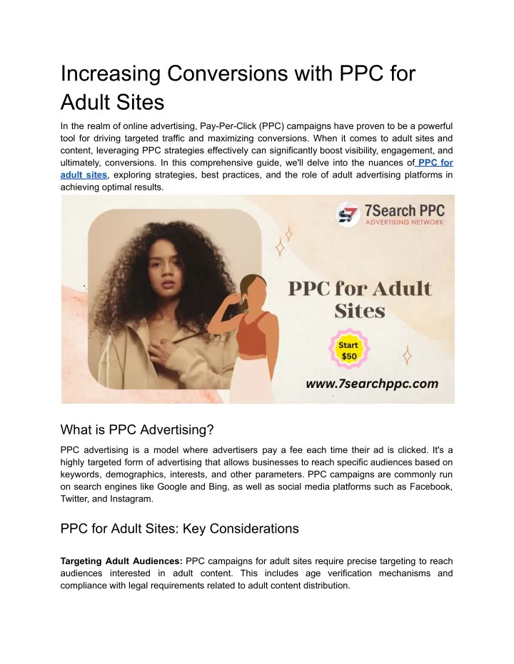 increasing conversions with ppc for adult sites