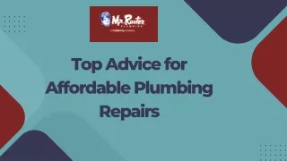 Top Advice for Affordable Plumbing Repairs