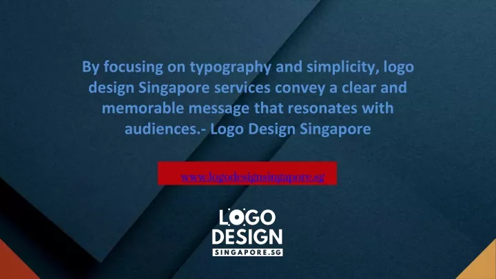 by focusing on typography and simplicity logo