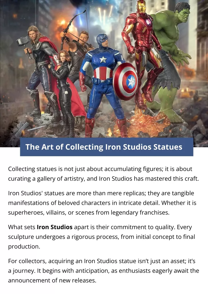 the art of collecting iron studios statues