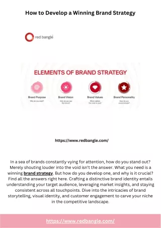 How to Develop a Winning Brand Strategy