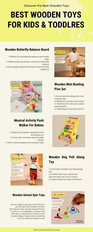 BEST Wooden Toys For Kids & Toddlres
